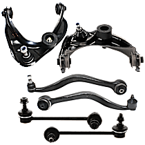 6-Piece Kit Control Arm,  Includes (4) Control Arm and (2) Sway Bar Link - 