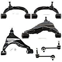 6-Piece Kit Control Arm, Four Wheel Drive,  Includes (4) Control Arm and (2) Sway Bar Link - 