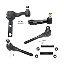 6-Piece Kit Idler Arm,  Includes (1) Idler Arm, (1) Pitman Arm, (2) Tie Rod Adjusting Sleeve, and (2) Tie Rod End