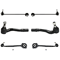 6-Piece Kit Control Arm,  Includes (2) Control Arm, (2) Sway Bar Link, and (2) Tie Rod End - 