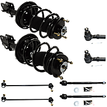 8-Piece Kit Fully Loaded Struts with Sway Bar Links, and Tie Rod Ends