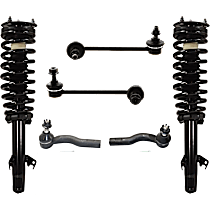 6-Piece Kit Fully Loaded Struts with Sway Bar Links, and Tie Rod Ends