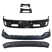 Front, Lower For Models With Two Piece Bumper Type, Painted Black