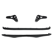 4-Piece Kit Front, Upper Textured Bumper Cover, For Models With Steel Bumper,  Includes (2) Bumper Bracket, (1) Bumper Cover, and (1) Valance