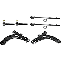 6-Piece Kit Control Arm, Front Wheel Drive,  Includes (2) Control Arm and (4) Tie Rod End - 