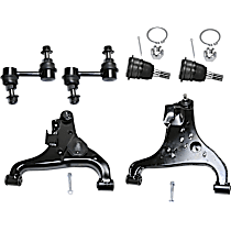 6-Piece Kit Suspension Kit, Four Wheel Drive,  Includes (2) Ball Joint, (2) Control Arm, and (2) Sway Bar Link - 