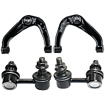 4-Piece Kit Control Arm, Four Wheel Drive,  Includes (2) Control Arm and (2) Sway Bar Link - 