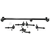 6-Piece Kit Center Link, includes (1) Center Link, (1) Idler Arm, and (4) Tie Rod End