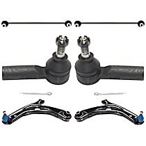 6-Piece Kit Control Arm,  Includes (2) Control Arm, (2) Sway Bar Link, and (2) Tie Rod End - 