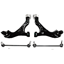 4-Piece Kit Control Arm, AWD,  Includes (2) Control Arm and (2) Sway Bar Link - 