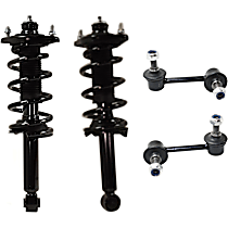4-Piece Kit Fully Loaded Struts Includes Sway Bar Links