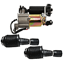 3-Piece Kit Air Suspension Compressor,  Includes (2) Air Spring and (1) Air Suspension Compressor