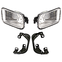 3-Piece Kit Halogen Fog Light, With bulb(s), OE Replacement Includes (2) Fog Light and (1) Fog Light Bracket
