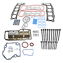 30-Piece Kit Cylinder Head Gasket, 8 Cyl 4.7L, Without Hi-Output, Rtv Sealant Include For Timing Cover Gasket, includes (1) Cylinder Head Bolt, (1) Cylinder Head Gasket, and (1) Lower Engine Gasket Set