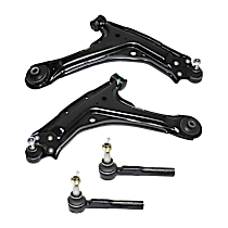 4-Piece Kit Control Arm,  Includes (2) Control Arm and (2) Tie Rod End - 