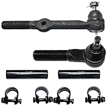 4-Piece Kit Tie Rod End, Four Wheel Drive, with Dana 44 or 60 Axle, 4WD,  Includes (2) Tie Rod Adjusting Sleeve and (2) Tie Rod End - 