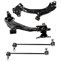 4-Piece Kit Control Arm, FWD,  Includes (2) Control Arm and (2) Sway Bar Link - 