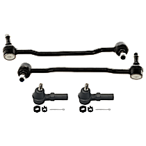 4-Piece Kit Sway Bar Link,  Includes (2) Sway Bar Link and (2) Tie Rod End - 