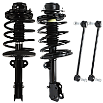 4-Piece Kit Fully Loaded Struts with Sway Bar Links