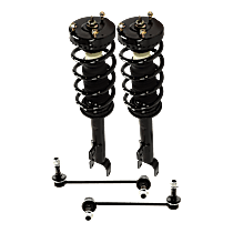 4-Piece Kit Fully Loaded Struts with Sway Bar Links, Rear Wheel Drive
