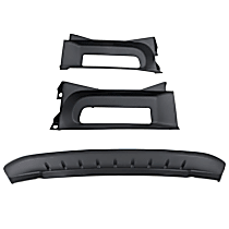 3-Piece Kit Front Valance, For Models With 2-Piece Bumper Type, Type 3, Air Dam, Textured, Includes (2) Bumper Trim and (1) Valance