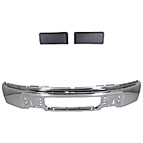 3-Piece Kit Bumper, Chrome, Includes (1) Bumper and (2) Bumper Trim
