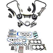 2-Piece Kit Timing Chain Kit, DOHC, Without Variable Valve Timing (VVT) Sprocket, 3.6L 6Cyl,  Includes (1) Cylinder Head Gasket and (1) Timing Chain Kit - 