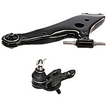 2-Piece Kit Front, Driver and Passenger Side, Lower Control Arm, FWD, includes (1) Ball Joint and (1) Control Arm