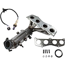 2-Piece Kit Front Catalytic Converter, 2.4L 4Cyl, Federal EPA Standard, 46-State Legal (Cannot ship to CA, CO, NY or ME), Naturally Aspirated,  Includes (1) Catalytic Converter and (1) Oxygen Sensor