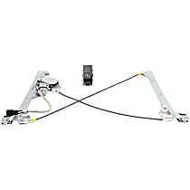 2-Piece Kit Power Window Regulator, With Motor, Includes (1) Window Regulator and (1) Window Switch