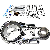 2-Piece Kit Cylinder Head Gasket, 8 Cyl 5.7L, Rtv Sealant Included For Thermostat Gaskets , Premium Valve Stem Seals Included, Molded Rubber Valve Cover Gaskets Included, Head Bolt Replacement Recommended, Old Design, includes (1) Cylinder Head Gasket and (1) Timing Chain Kit
