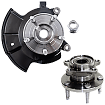 2-Piece Kit Front, Passenger Side Steering Knuckle, With Bearing, With Dust Shield, Includes (1) Knuckle and (1) Wheel Hub