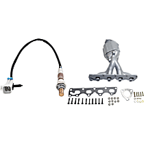 2-Piece Kit Front Catalytic Converter, Federal EPA Standard, 46-State Legal (Cannot ship to CA, CO, NY or ME) with Oxygen Sensor