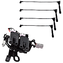 2-Piece Kit Ignition Coil, 2-Piece Kit, 2.0L 4Cyl,  Includes (1) Ignition Coil and (1) Spark Plug Wire