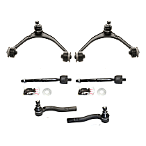 6-Piece Kit Control Arm, RWD,  Includes (2) Control Arm and (4) Tie Rod End - 