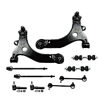 10-Piece Kit Control Arm,  Includes (2) Control Arm, (4) Sway Bar Link, and (4) Tie Rod End - 