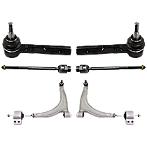 6-Piece Kit Control Arm, Front Wheel Drive,  Includes (2) Control Arm and (4) Tie Rod End - 