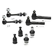 8-Piece Kit Ball Joint, Gear Steering Type, Power Steering, Oe Type, Standard Cab Pickup,  Includes (2) Ball Joint, (2) Sway Bar Link, and (2) Tie Rod End