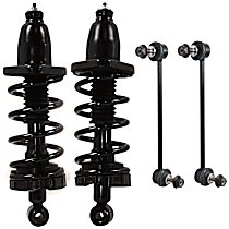 4-Piece Kit Suspension Kit, Use to depletion, then use 272398L, includes (2) Loaded Strut and (2) Sway Bar Link