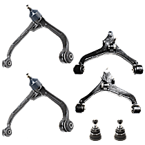 6-Piece Kit Front, Driver and Passenger Side Suspension Kit, Includes (2) Ball Joint and (4) Control Arm