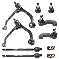 8-Piece Kit Front, Driver and Passenger Side Suspension Kit,  Includes (2) Ball Joint, (2) Control Arm, and (4) Tie Rod End