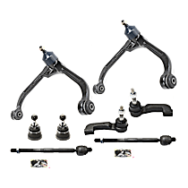 8-Piece Kit Front, Driver and Passenger Side Suspension Kit,  Includes (2) Ball Joint, (2) Control Arm, and (4) Tie Rod End