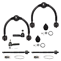 8-Piece Kit, Front, Driver And Passenger Side Suspension Kit, Includes Ball Joint, Control Arm, And Tie Rod End