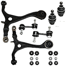 8-Piece Kit, Front Suspension Kit, Includes Ball Joint, Control Arm, Strut Mount Bushing, And Sway Bar Link