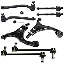 8-Piece Kit Front, Driver and Passenger Side Suspension Kit, Includes (2) Control Arm, (2) Sway Bar Link, and (4) Tie Rod End
