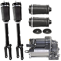 5-Piece Kit Suspension with Air Springs, Air Struts, and Air Suspension Compressor