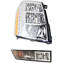 2-Piece Kit Passenger Side HID/Xenon Headlight, With bulb(s), OE Replacement,  Includes (1) Fog Light and (1) Headlight