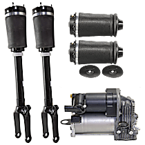 5-Piece Kit Suspension with Air Springs, Air Struts, and Air Suspension Compressor