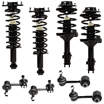 8-Piece Kit Suspension with Loaded Struts, and Sway Bar Links