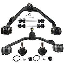 Front, Driver and Passenger Side, Upper Control Arm Kit, Heavy Duty Design, Rear Wheel Drive, Heavy Duty Design, includes Ball Joints and Sway Bar Links